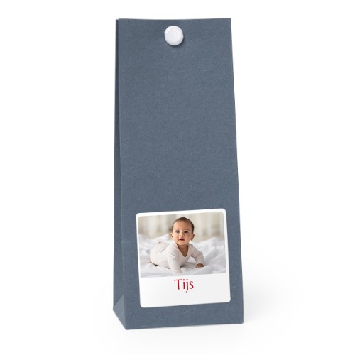 Gavepose blå kvadrat 4cm