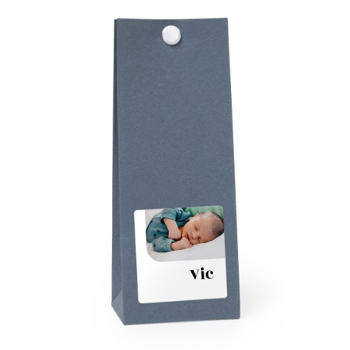 Gavepose Blå kvadrat 4cm