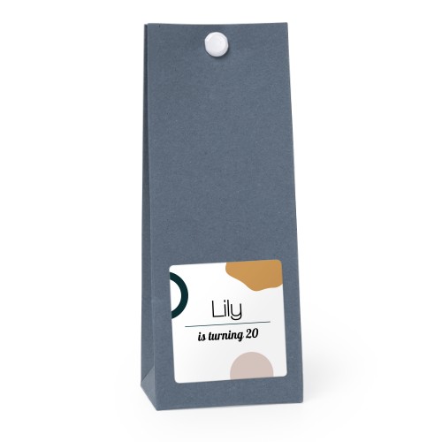 Sachet confiseur carré bleu lot de 12