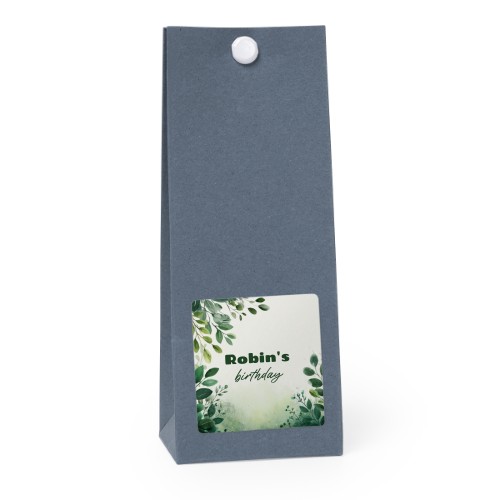 Gavepose Blå kvadrat 4cm Gavepose Blå kvadrat 4cm