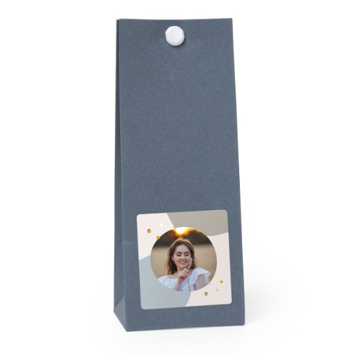Sachet confiseur carré bleu lot de 12