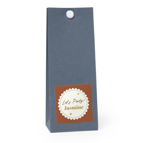 Blaue quadratische Geschenktüte - 12 Stk. Blaue quadratische Geschenktüte - 12 Stk.