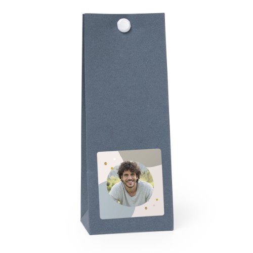 Gavepose blå kvadrat 4cm