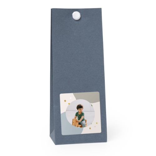 Gavepose Blå kvadrat 4cm