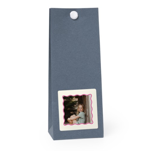 Blaue quadratische Geschenktüte - 12 Stk. 