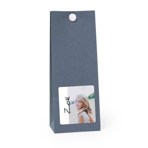 Gavepose Blå kvadrat 4cm