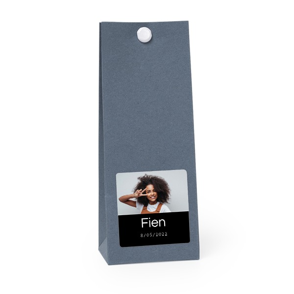 Gavepose Blå kvadrat 4cm