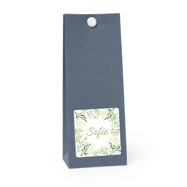 Gavepose Blå kvadrat 4cm Gavepose Blå kvadrat 4cm