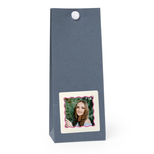 Gavepose Blå kvadrat 4cm