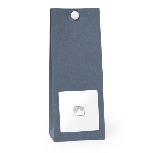 Blaue quadratische Geschenktüte - 12 Stk. 