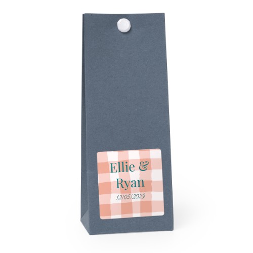 Gavepose blå kvadrat 4cm