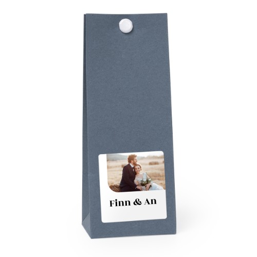 Sachet confiseur carré bleu lot de 12