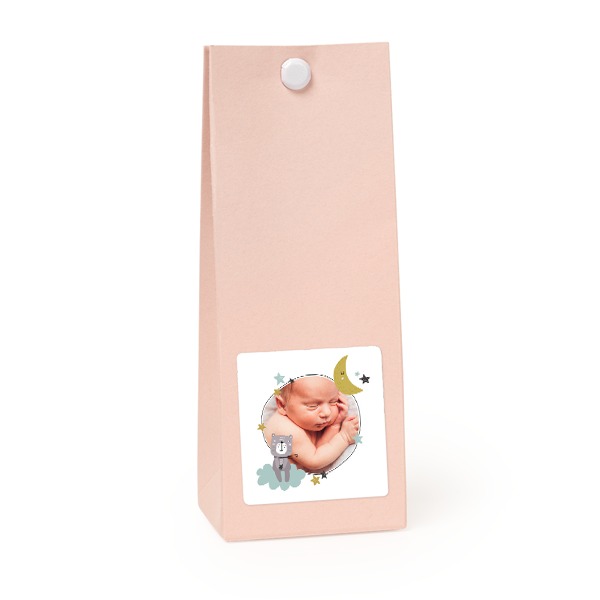 Party favours bag magnolia square 4cm