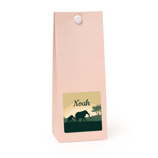 Sachet confiseur carré rose lot de 12