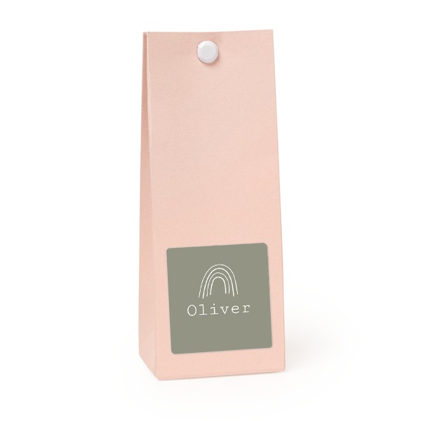 Sachet confiseur carré rose lot de 12 Sachet confiseur carré rose lot de 12