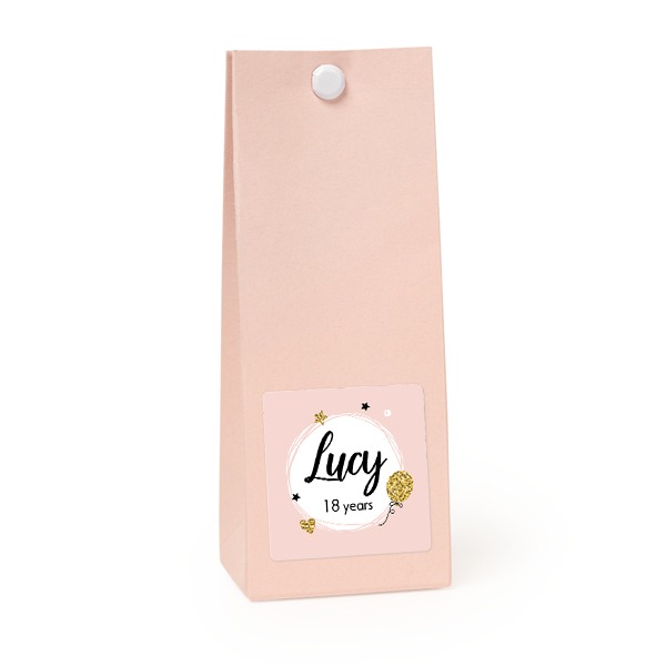 Party favours bag magnolia square 4cm
