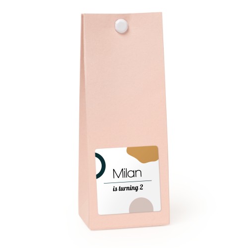 Sachet confiseur carré rose lot de 12
