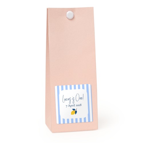 Sachet confiseur carré rose lot de 12