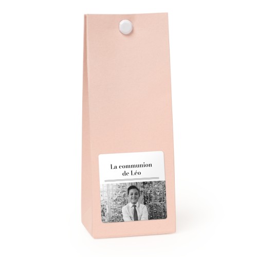 Sachet confiseur carré rose lot de 12