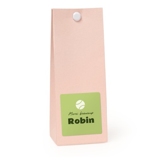 Sachet confiseur carré rose lot de 12 Sachet confiseur carré rose lot de 12