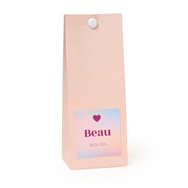 Sachet confiseur carré rose lot de 12 Sachet confiseur carré rose lot de 12