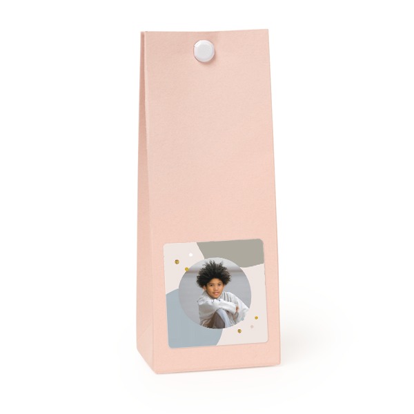 Sachet confiseur carré rose lot de 12