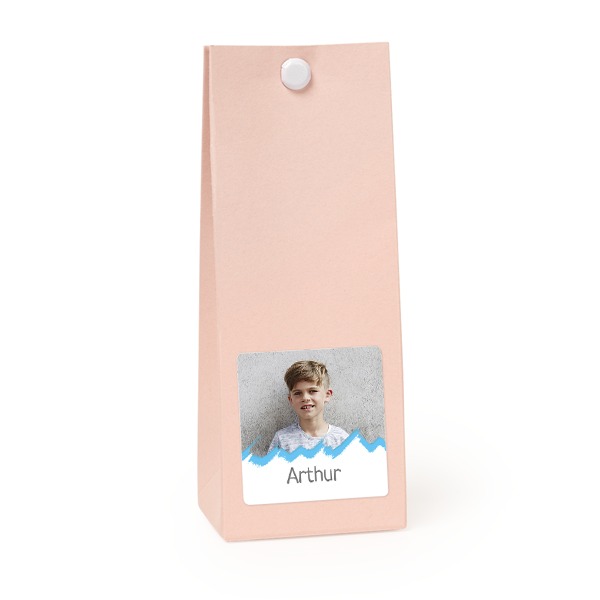 Sachet confiseur carré rose lot de 12