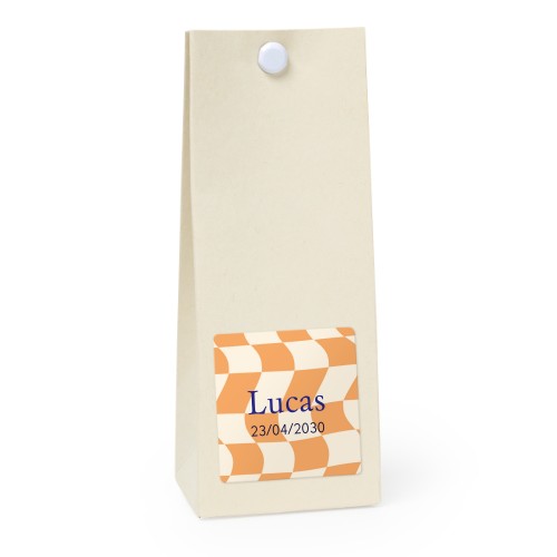 Sachet confiseur carré vanille lot de 12