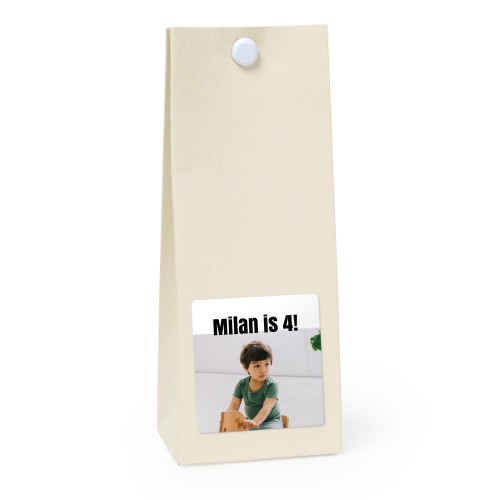 Party favours bag vanilla square 4cm Party favours bag vanilla square 4cm