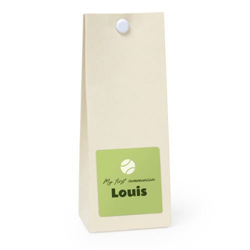 Party favours bag vanilla square 4cm