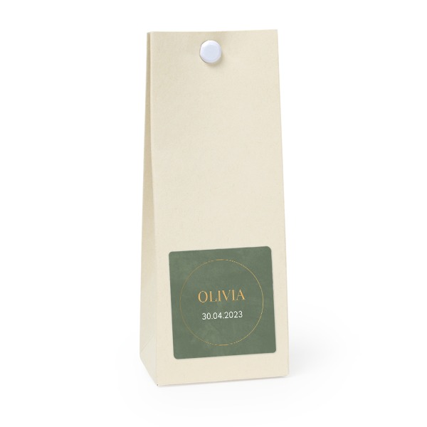 Party favours bag vanilla square 4cm Party favours bag vanilla square 4cm