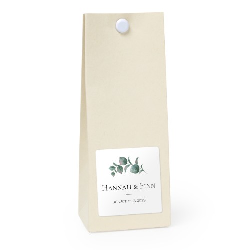 PresentpÄse vanilj kvadratisk 4cm PresentpÄse vanilj kvadratisk 4cm