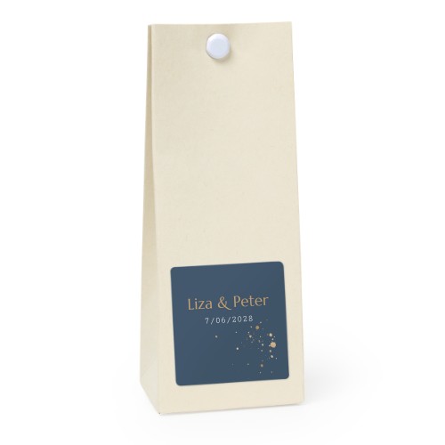 Party favours bag vanilla square 4cm Party favours bag vanilla square 4cm