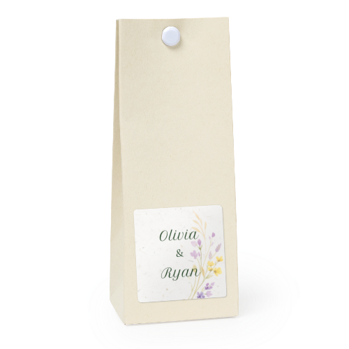 Sachet confiseur carré vanille lot de 12 Sachet confiseur carré vanille lot de 12