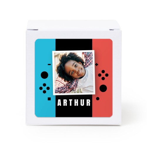 Partybox Weiss mit Sticker quadratisch - 24 Stk.