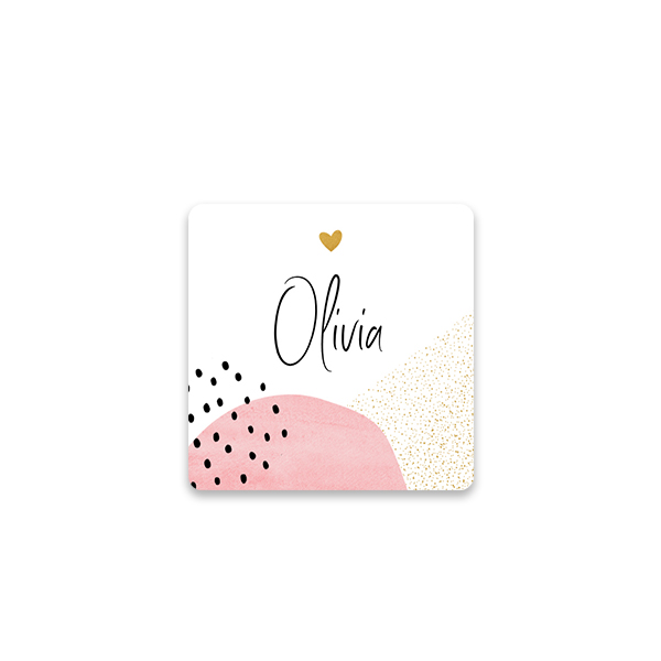Gift wrapping stickers Square - set of 48 Gift wrapping stickers Square - set of 48