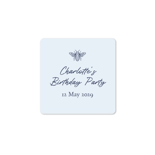 Stickers voor bedankjes Vierkant (set van 48)