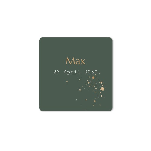 GiftStickerSquare4x4_GoldSparklesPartyGreen