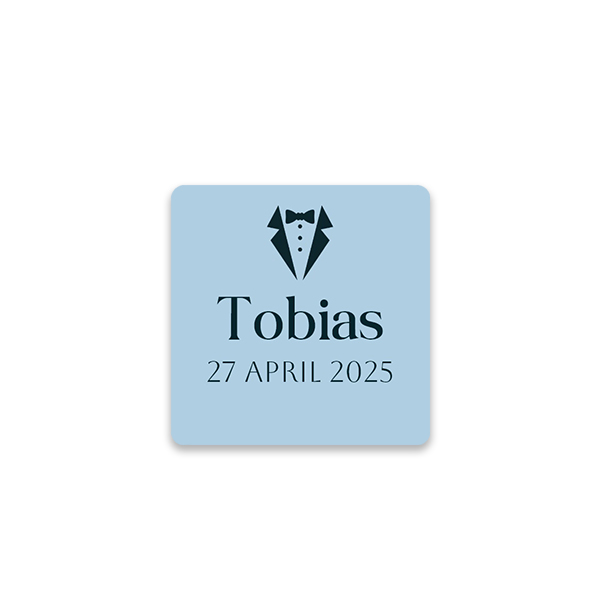 Gaveetiketter Kvadratisk  - 48 stk