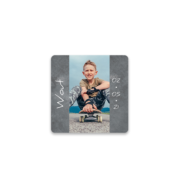 Gift wrapping stickers Square - set of 48