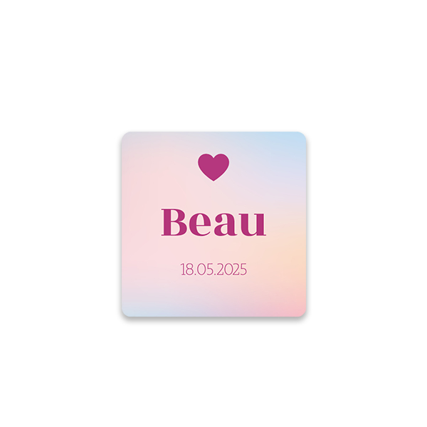 Stickers voor bedankjes Vierkant (set van 48)