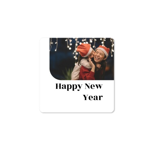 Gift wrapping stickers Square - set of 48