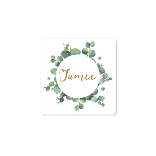 Gift wrapping stickers Square - set of 48