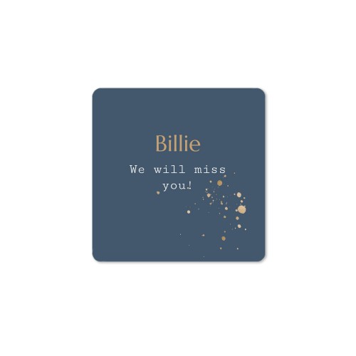 Stickers voor bedankjes Vierkant (set van 48)