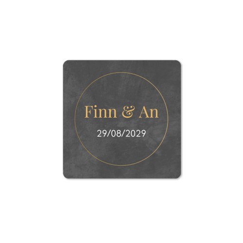 Gaveetiketter Kvadratisk  - 48 stk