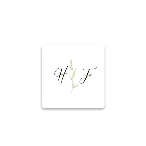 Gift wrapping stickers Square - set of 48