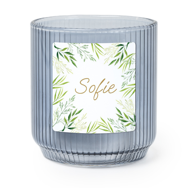 VĂ€rmeljushĂ„llare i blĂ„tt glas med fyrkantiga klistermĂ€rken â 6 st VĂ€rmeljushĂ„llare i blĂ„tt glas med fyrkantiga klistermĂ€rken â 6 st