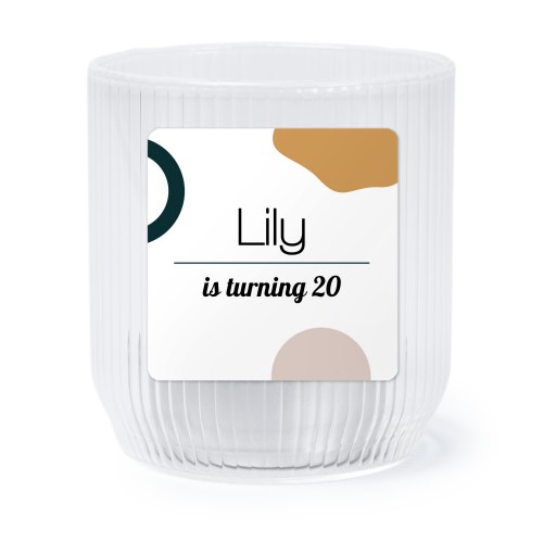 Personalised Clear Glass Tealight Holder with Square Stickers – Set of 6 Personalised Clear Glass Tealight Holder with Square Stickers – Set of 6