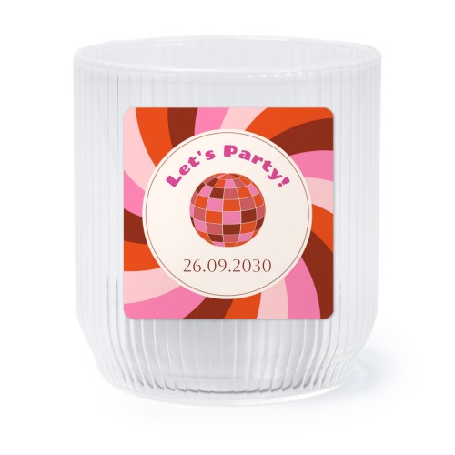 Personalised Clear Glass Tealight Holder with Square Stickers – Set of 6 Personalised Clear Glass Tealight Holder with Square Stickers – Set of 6