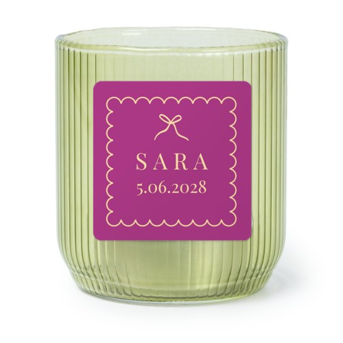 Classy Scallop Bow - Text Only Classy Scallop Bow - Text Only